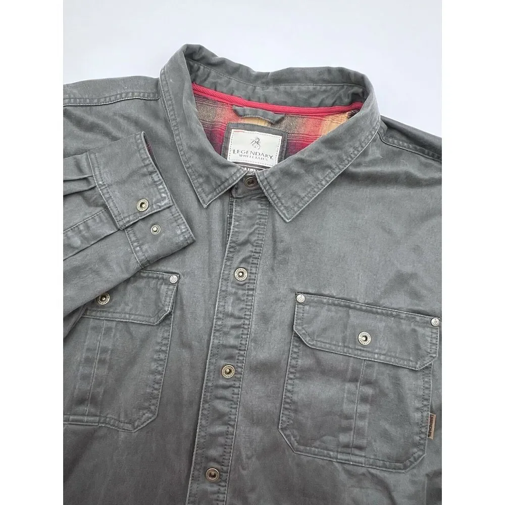 Legendary Whitetails Journeyman Flannel Men's 3XT Canvas Shirt Jacket Shacket